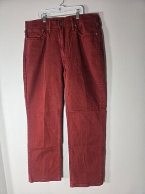 Levi's Men's Corduroy Pants in Deep Red 514 36 X 30